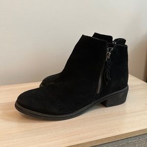 Black Suede Waterproof Booties
